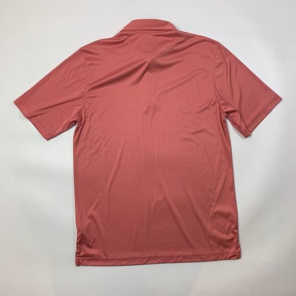 Greg Norman Polo Shirt Mens M Medium Salmon Pink ML75 Play Dry Performance Golf - Picture 3 of 10